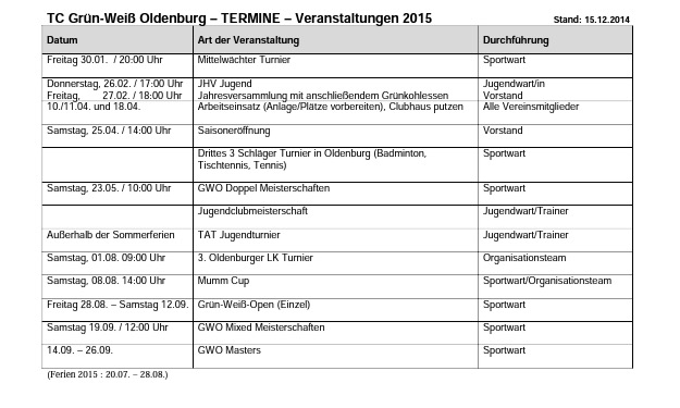 TC Veranstaltungskalender 2015