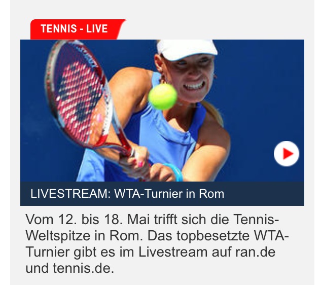 WTA Rom 2014 Livestream